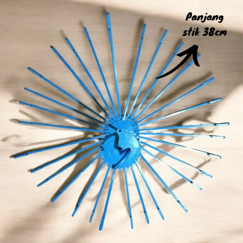 【AFLS】 Folding Hanger Murah / Gantungan Baju Bulat Bayi / Jemuran Baju Bulat Murah / Gantungan Baju Anak No Merk / Gantungan pakaian dalam Muter Putar 3