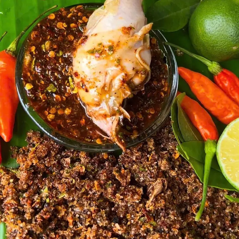 [ Combo 3 hộp ] Chẳm Chéo Giã Tay Thượng Hạng - Thành phần hạt đổi, mắc khén,..., dùng làm gia vị chấm siêu ngon 5