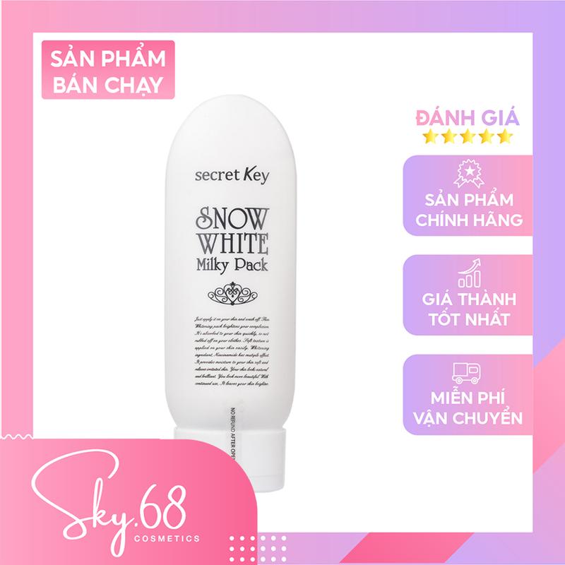 Kem Ủ Trắng Secret Key Snow White Milky Pack 200ml Skincare Dưỡng Body