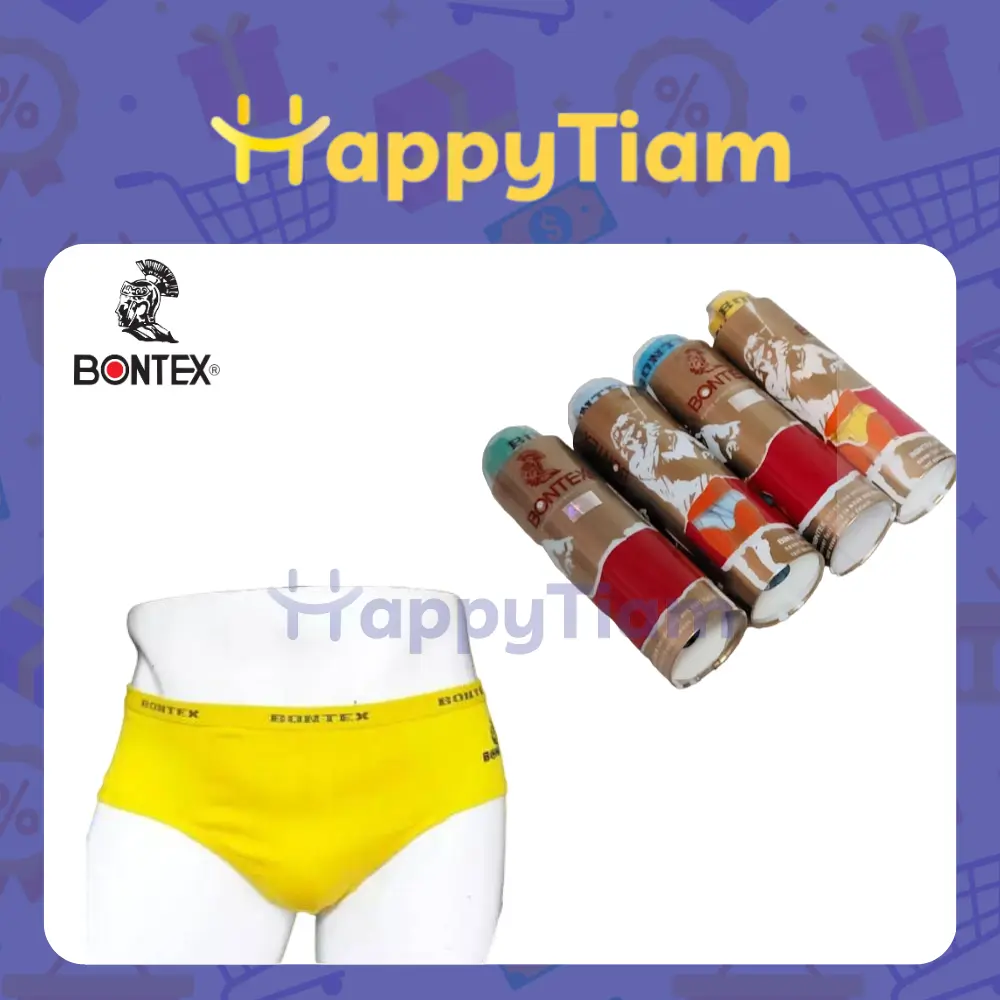 BONTEX TABUNG CELANA DALAM PRIA SEMPAK CD COWOK FANCY UNDERWEAR MEN'S Karet Nyaman