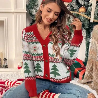 Selected Plus Size Christmas Cardigan TikTok Shop