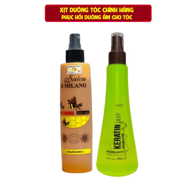 Xịt dưỡng tóc 250ML hương nước hoa chính hãng siêu mềm mượt bảo vệ tóc, chống  tia uv khô xơ gãy rụng tóc