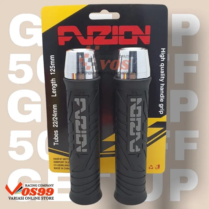 HANDGRIP HANDLE GRIP FUZION WARNA WARNI PLUS JALU STANG CHROME MODEL PCX UNIVERSAL  BISA UNTUK SEMUA MOTOR Coklat 7
