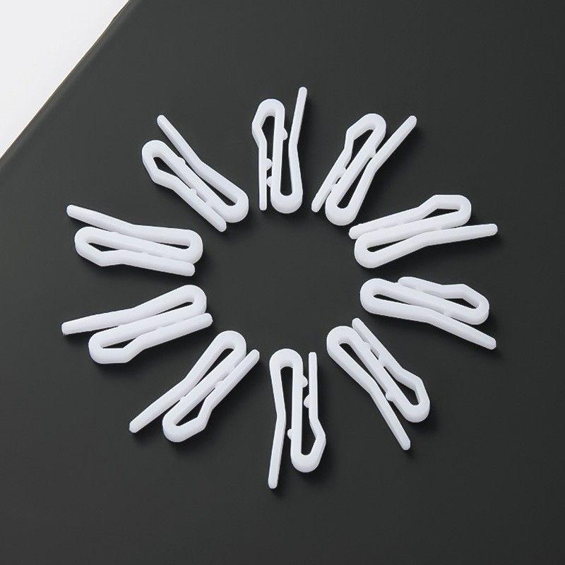 Product Introduction of 50 Pieces Curtain plastic bus hook Korean car hook hook white hook accessories hook accessories cloth hook track 7