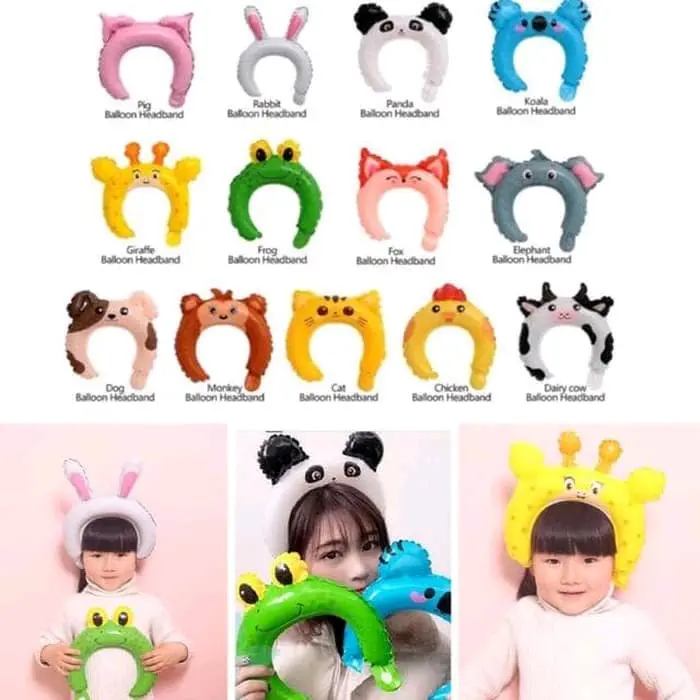 BALON TOPI BALON BANDANA ISI 10 CAMPUR