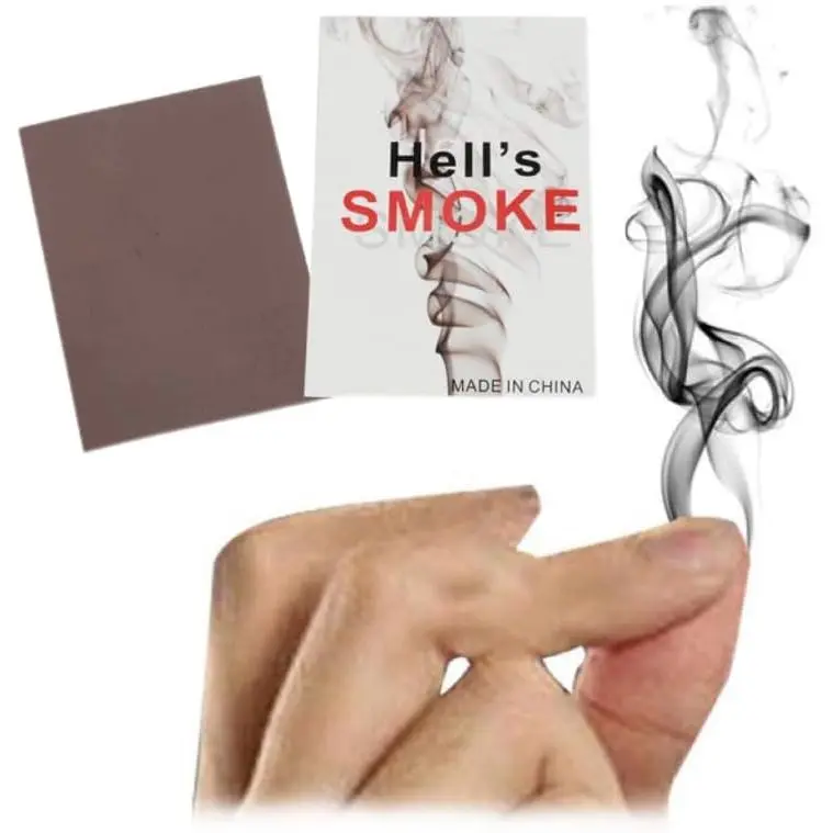 1SET / 5PCS 5*7/10*7 Finger Smoke Magic Trik Sulap Jari Keluar Asap Mainan Ajaib Mistis Prank 1