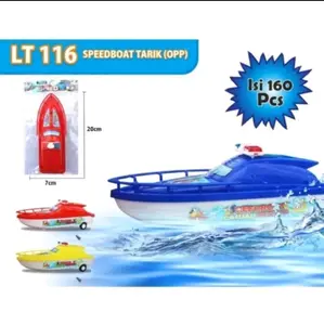 mainan anak speedboat tarik Kantong 1 pcs