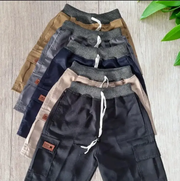 Promo 100 Rb dapat 5 Celana Kargo Cargo Pendek Anak 5-10 Tahun BB 20-25Kg Fashion 5