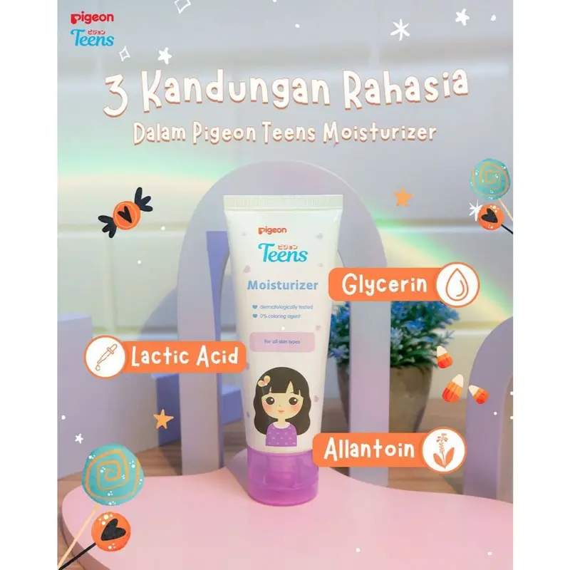 PIGEON TEENS Paket Skincare Pemula Mencerahkan Kulit Wajah Kusam 4
