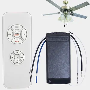 220V Ceiling Fan Lamp Remote Controller Kit Kipas Angin Plafon Remote Nirkabel Cerdas Untuk 3saluran