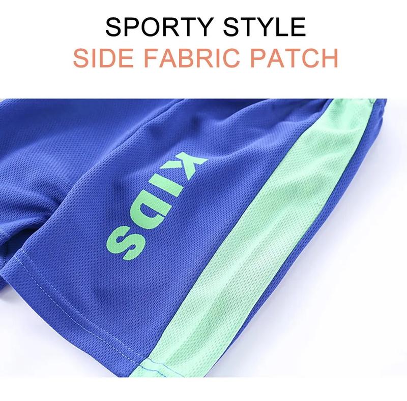 Product Introduction of Children Summer Short Sleeve Football Basketball Suit Clothing Set Boy Girl Jersey Quick Drying Breathable Kids Sports Wear 10