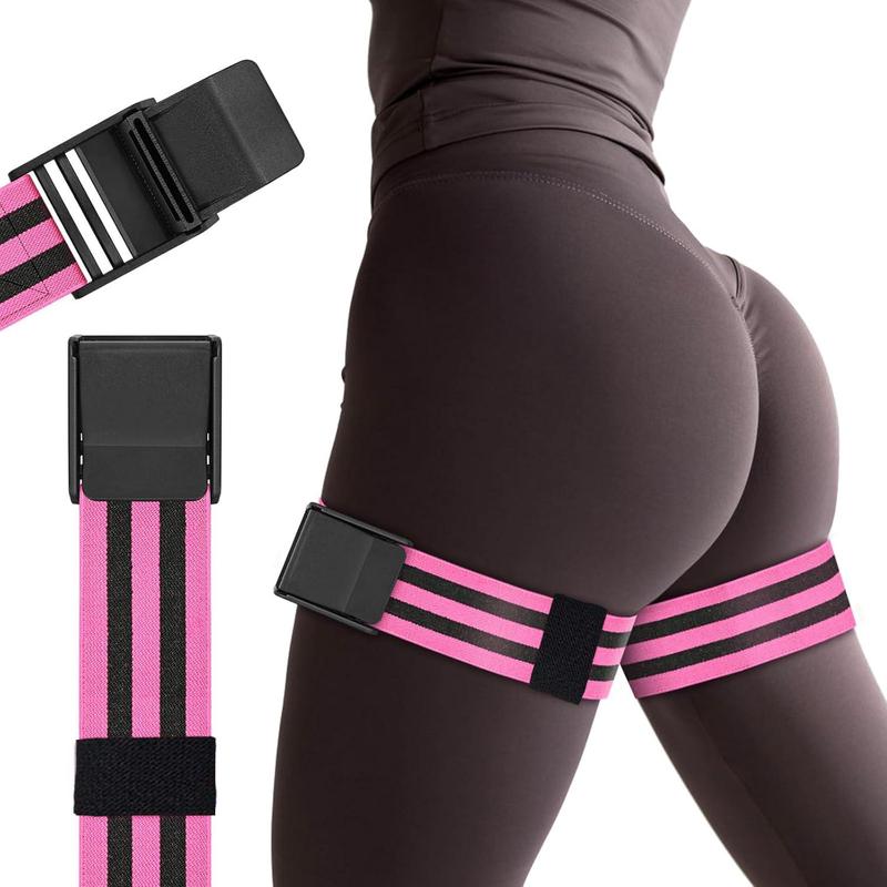 Product Introduction of 1 Pair of Adjustable BFR Training Belts Equipped with BFR Blood Flow Restriction Belts, Which are Used for Gluteal Muscle and Hip Joint Exercise, Gym Exercise and Weight Lifting, are Helpful to Increase the Muscle Mass of Women and Men 0