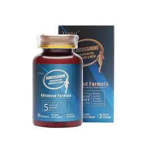 【ID】Yyanst Glukosamin, Kondroitin, Kunyit & MSM – Suplemen Makanan dengan Formula Lanjutan untuk Kesehatan Sendi, Menggunakan Bahan-Bahan Berkualitas dari Seluruh Dunia – 90 Kapsul dengan Sertifikasi FDA & GMP dari AS - 1 botol