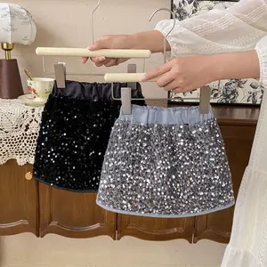 Rok Anak Skirt Blink Silver Korean Style/Rok Anak Gliter Cantik/Rok Pendek Anak Lucu/ROK19 LYME