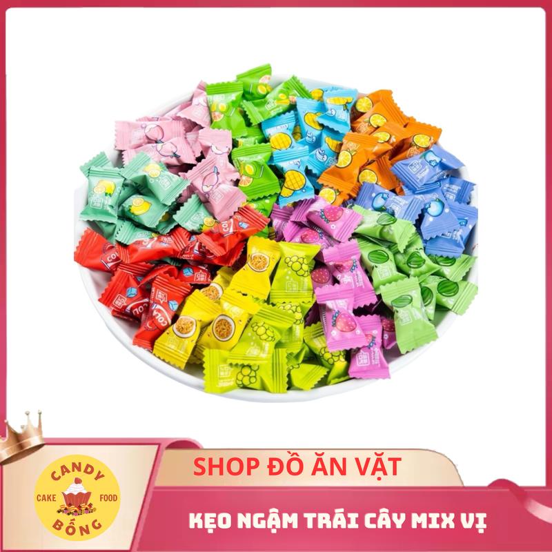 Kẹo Ngậm Trái Cây Thơm Miệng Vitamin C Mát Lạnh Bạc Hà Xiao Ke Ao La - Ăn Vặt - Food kẹo hìnhpixel Snack Chua Candy kẹo ngậm Thức Ăn Sen keomix nhieu vi Socola
