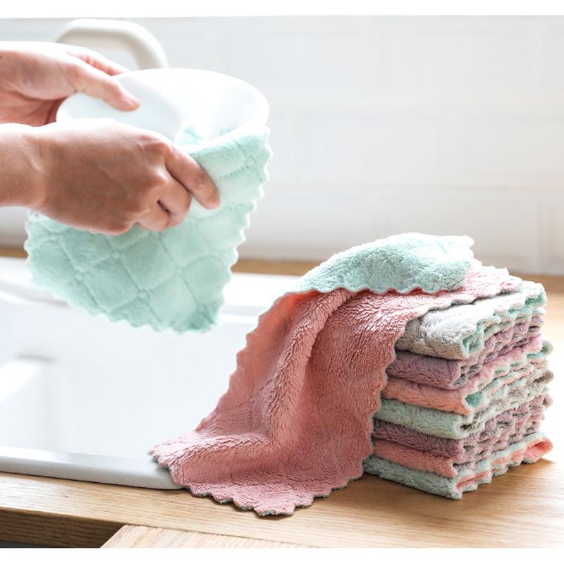 Product Introduction of Khăn lau nhà bếp AIODIY, thấm hút nướ tốt, không rụng lông, khăn rửa bát , khăn lau thần kỳ cho người lười, khăn lau đa năng Làm Sạch Treo Tường 12