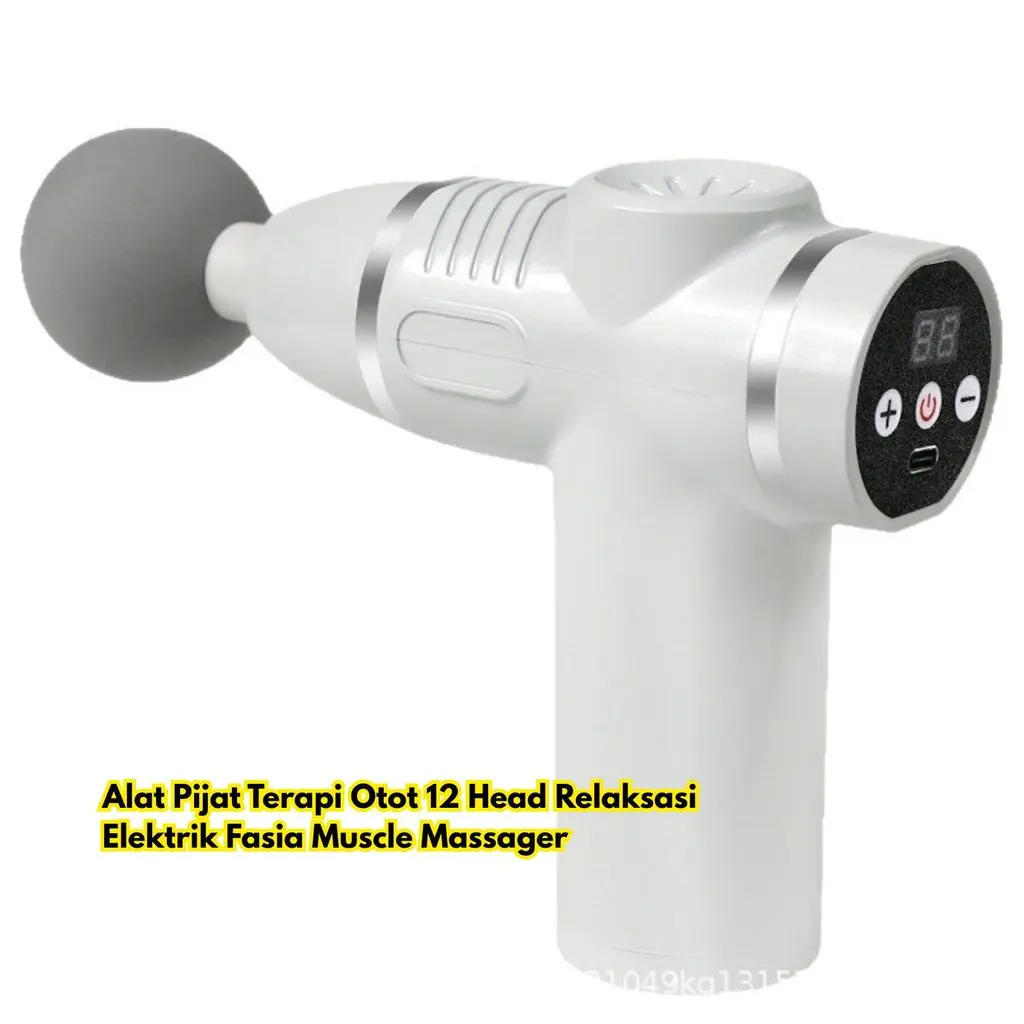 Alat Pijat Terapi Head Massage Otot Gun Relaksasi Fasia Muscle Elektrik BR363 Massager 12