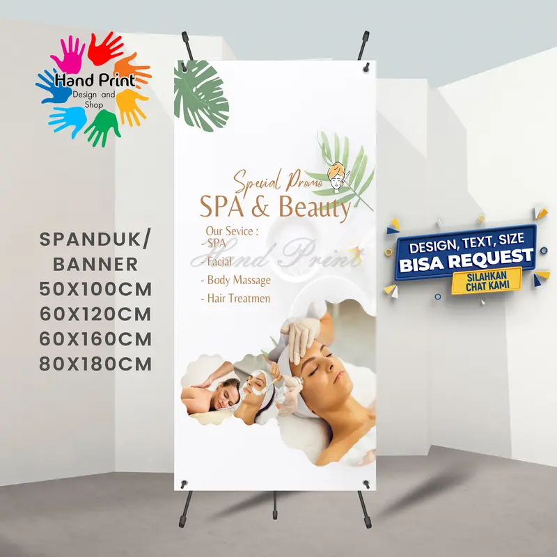 Spanduk Banner MMT Paket Promo Spa Massage Pijat Lulur Perawatan Kecantikan 6