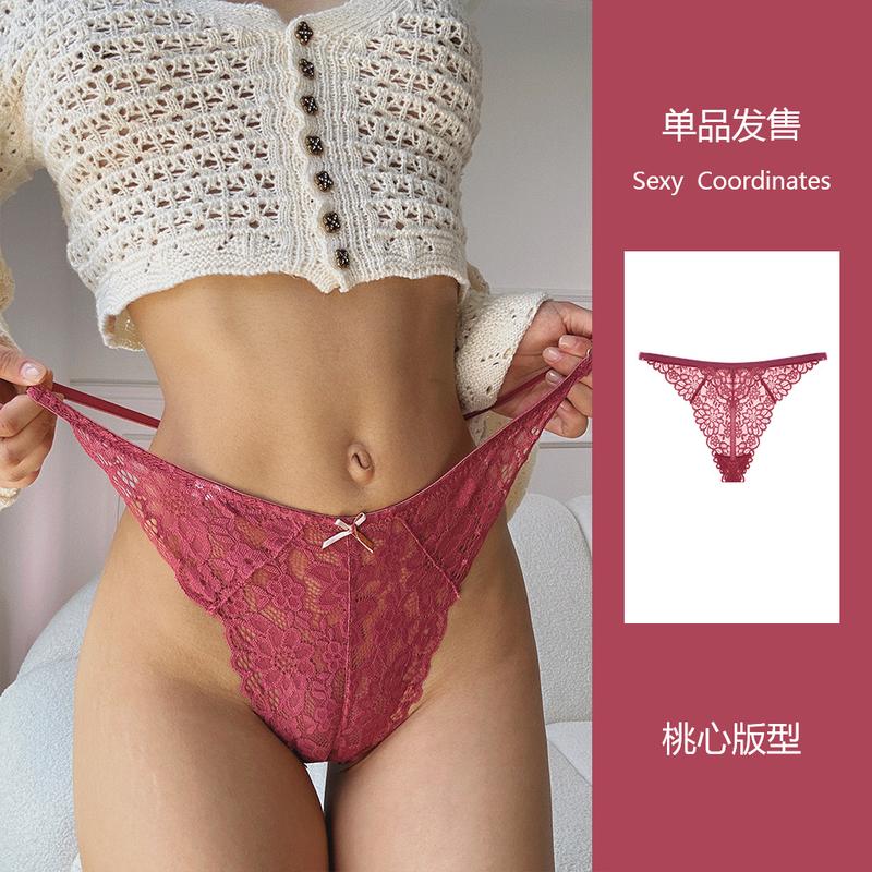 Quần Lót Chữ T, Ren Gợi Cảm, Dành Cho Nữ, Có Nơ Và Cắt, Thoáng Khí, Họa Tiết, Quần Lót Hình Chữ T, Liền Mạch, Thích Hợp Cho Thể Thao Và Yoga, Đồ Lót 6