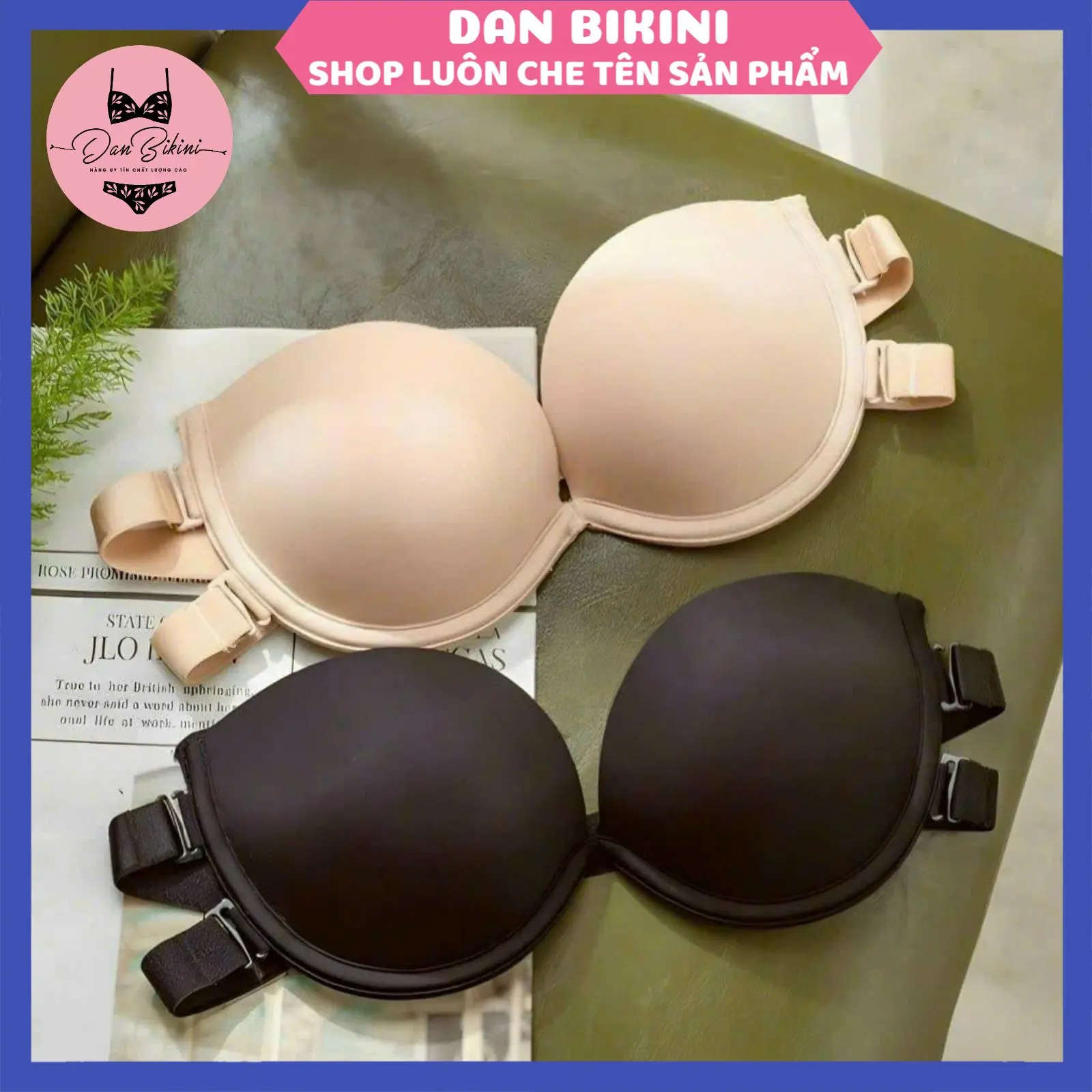 Áo lót DANBIKINI - Áo quây cup không dây đệm dày có gọng mẫu AL93
