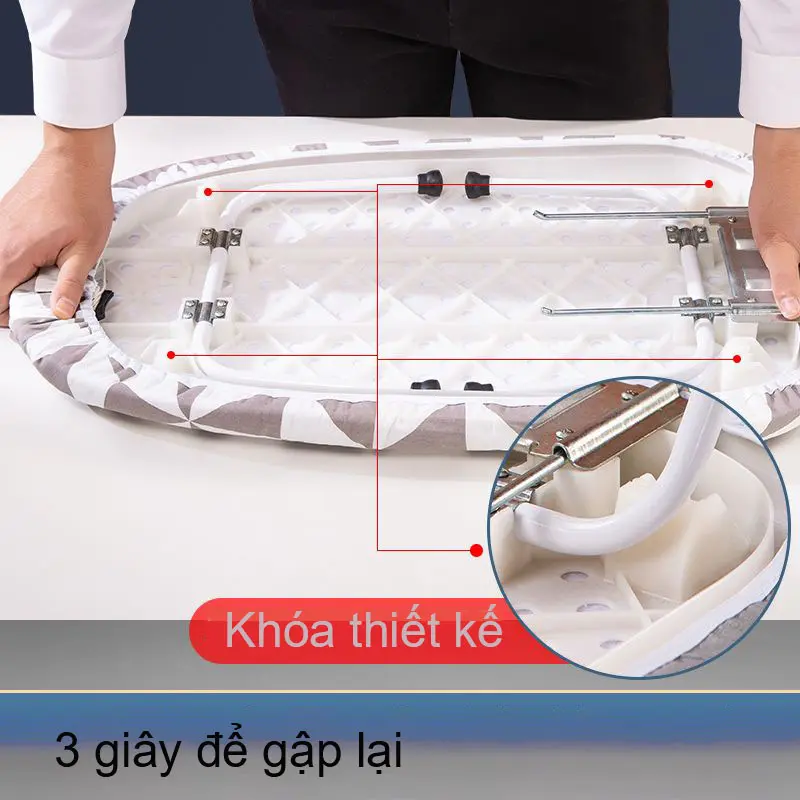 Bàn để ủi quần áo có thể gấp gọn chống bỏng cho gia đình 3760cm【Nhiều phong cách có thể được lựa chọn】 8