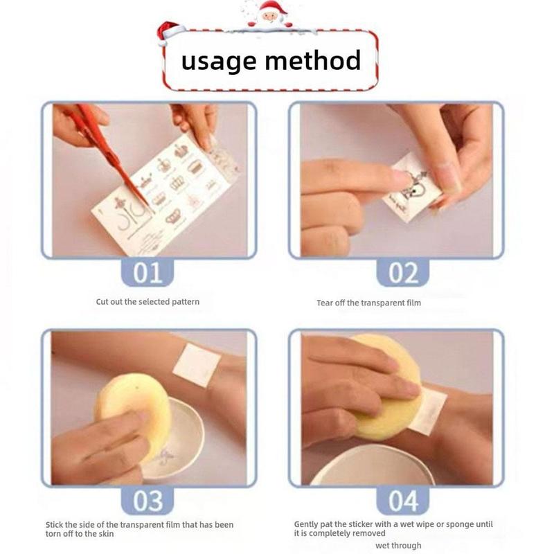 Product Introduction of New Year Makeup Face Paste Santa Claus Face Paste Holiday Party One-time Temporary Stickers For Children 18