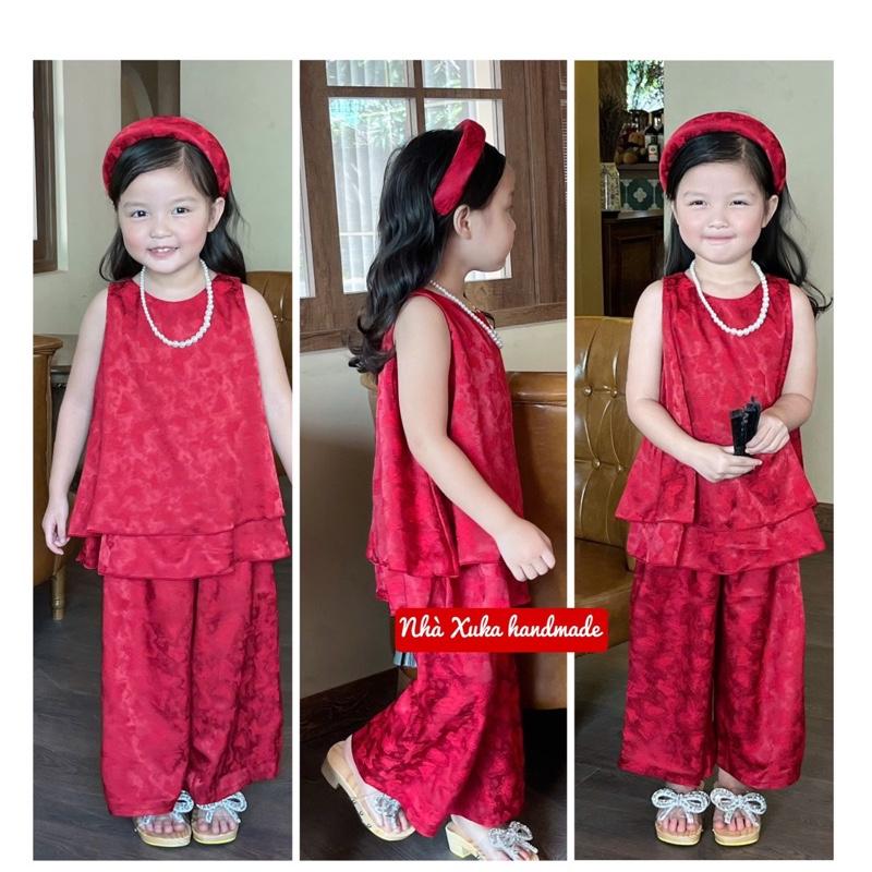 Yếm gấm Thanh Nhàn cho bé gái (Nhà may Xuka handmade)