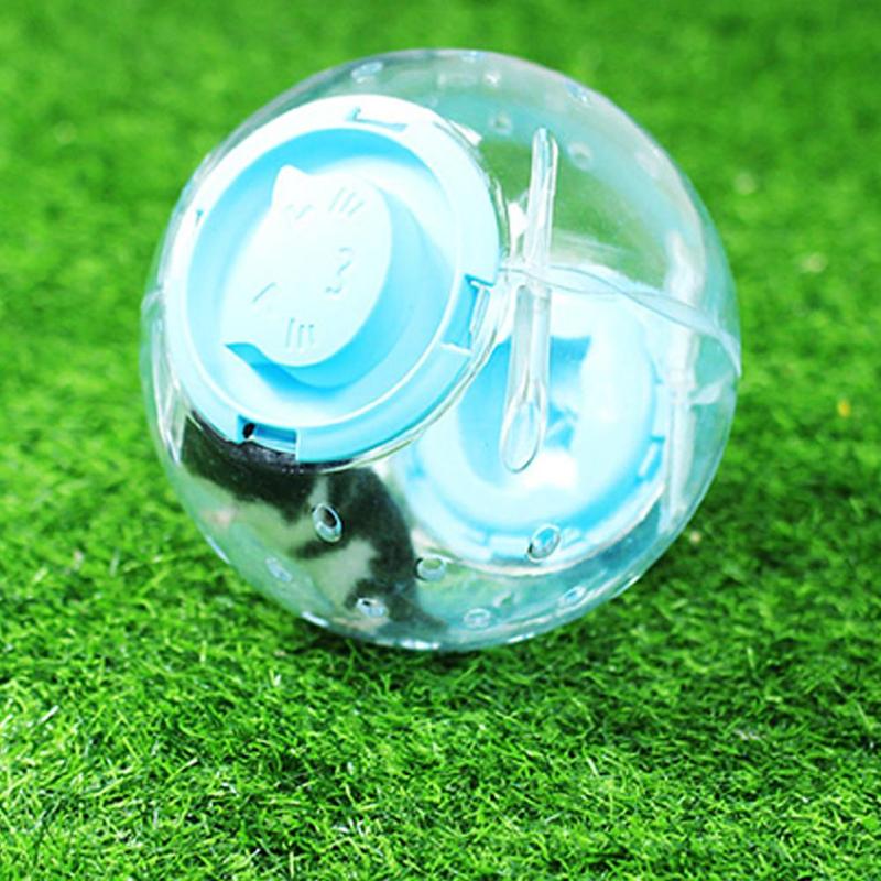 Product Introduction of Hamster Toy Ball Transparent Rolling Ball Plastic Silent Wheel Toy Running Pet P9W7 30