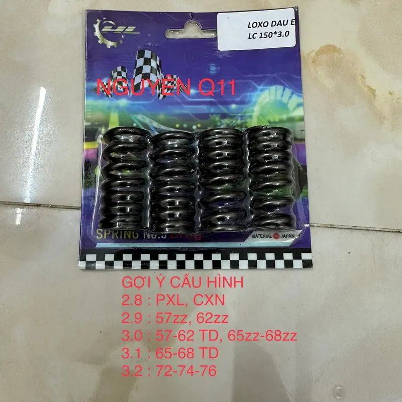 LOXO ĐẦU THÉP NHẬT CKHL CHO EX150 ĐỦ SIZE 2.8 2.9 3.0 3.1 3.2 3