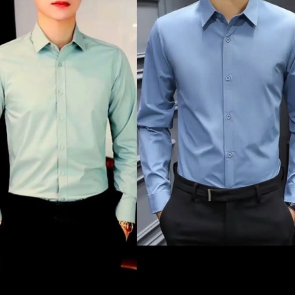 Áo sơ Mi Nam Tay Dài COMBO Đủ Màu Cho Anh em vựa chọn Chất liệu Lụa thái mền mịn chống nhăn phombody