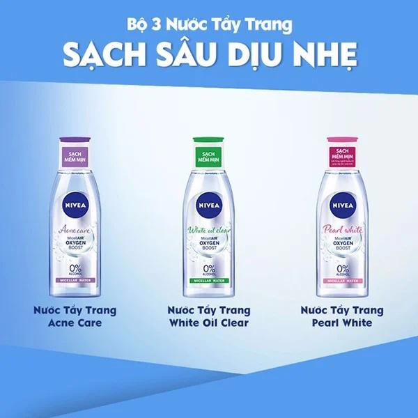 Nước Tẩy Trang Nivea Micellar Water Cosmetic Mỹ Phẩm 3