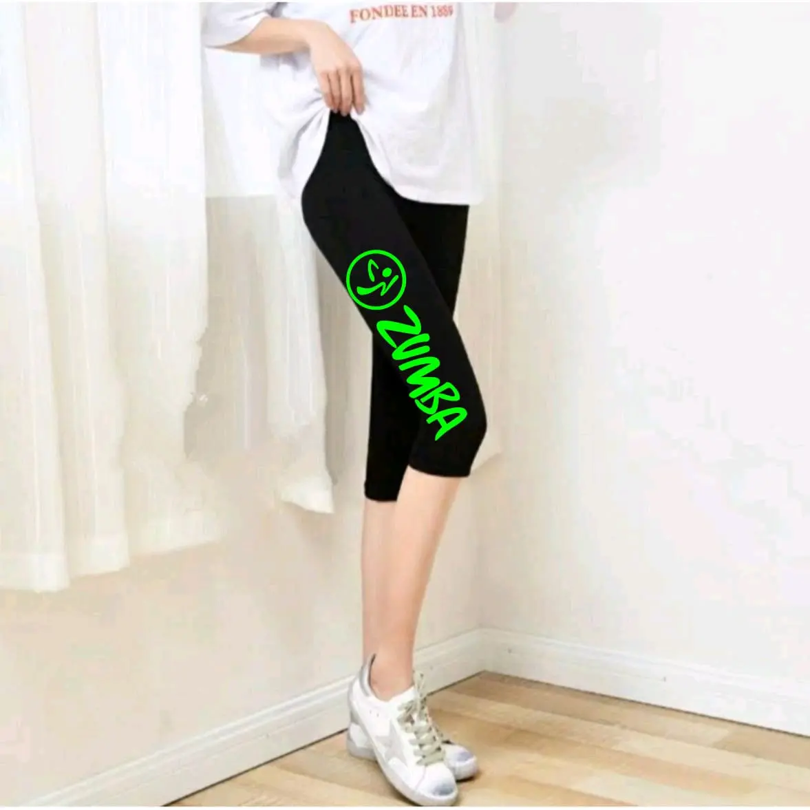 legging zumba 3/4//legging 3/4 olahraga wanita//manset senam3/4