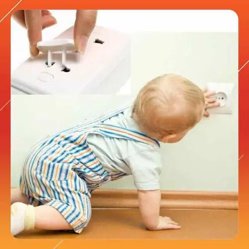 Nút Bịt Ổ Điện Chống Cháy, Chống Giật An Toàn Cho Bé- Che Ổ Điện 2 Chân( BỊT Ổ ĐIỆN) 6