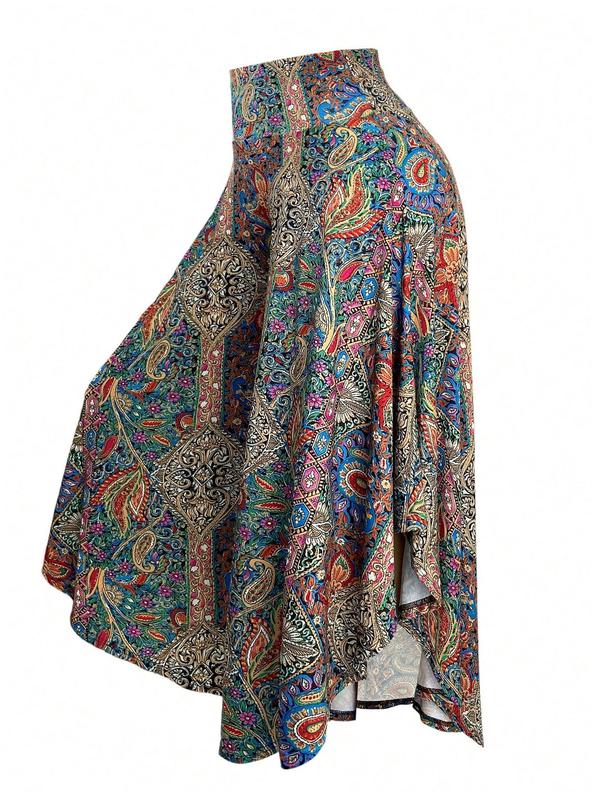 【Plus Size】 Floral Print Pants, Boho Casual Comfy Trousers for Daily Wear, Women's Bottoms for All Seasons, Clothing 3