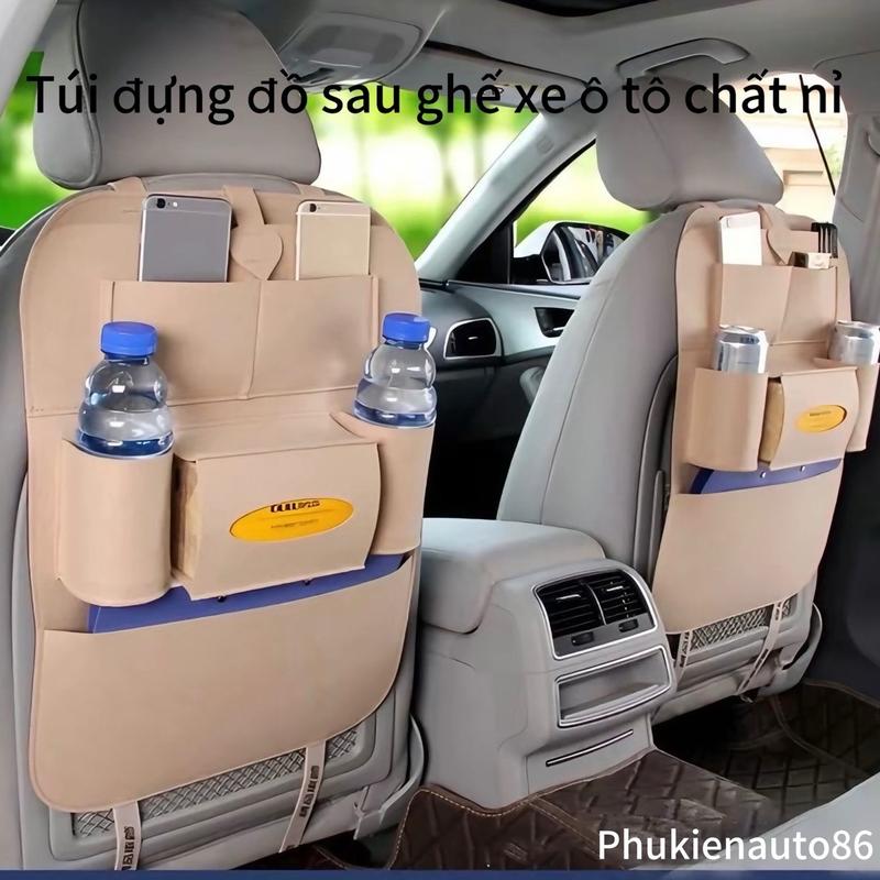 Túi đựng đồ sau ghế xe ô tô chất nỉ chất da cao cấp có sẵn trong giỏ hàng