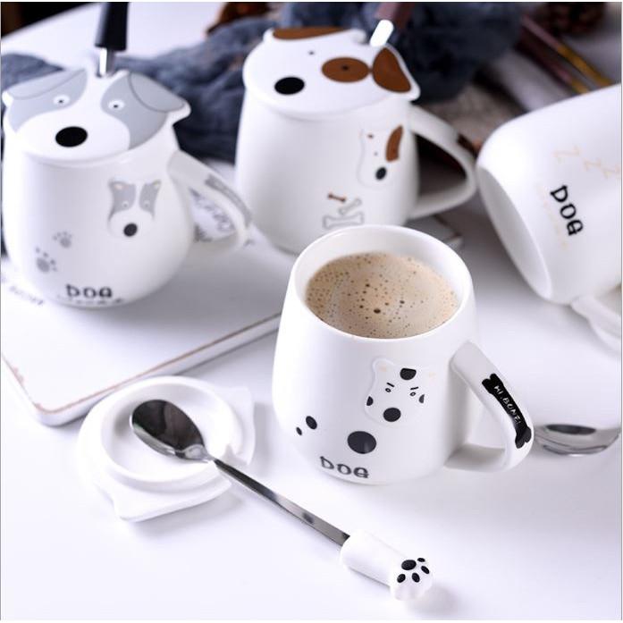 [Set LY SỨ SB 50gr+Gấu] Quà tặng sinh nhật bạn trai/gái Valentine, 8/3 Hộp quà kèmTúi xách, ly sứ có nắp đậy uống cafe 5