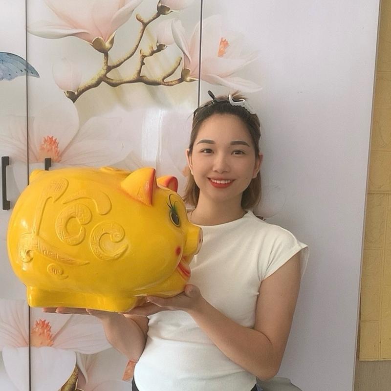 |LỢN ĐẤT TO ĐẠI| Ống tiết kiệm heo LỘC dáng tròn Heo Cỡ ĐẠi