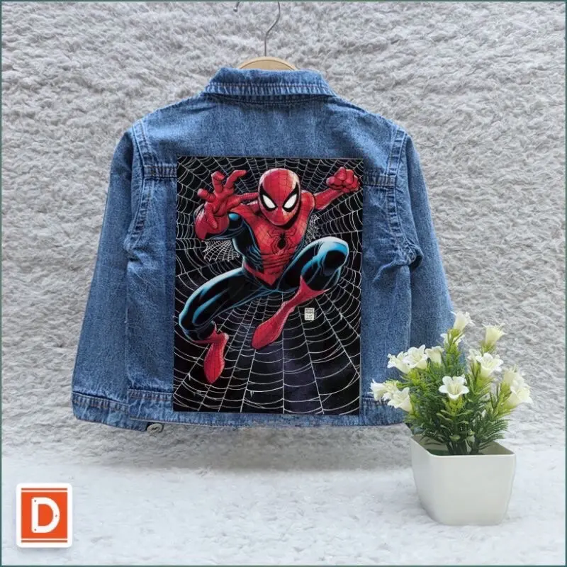 JAKET JEANS ANAK LAKI-LAKI 3D Hitam Fashion Polos