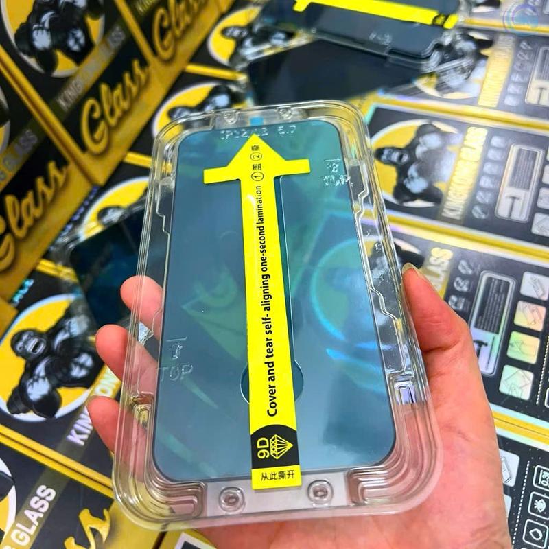 [Tặng 1 Kính] SET 5 Kính Cường Lực Tự Dán KINGKONG GLASS Chống Nhìn Trộm Có Khung Trợ Dán Full Màn Iphone 8