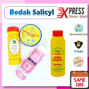 XPRESS ! Cap Gajah Dragon 100 gram Bedak Salicyl / Salisil Gatal Talk Dus Botol Gatal Xpress Pharma