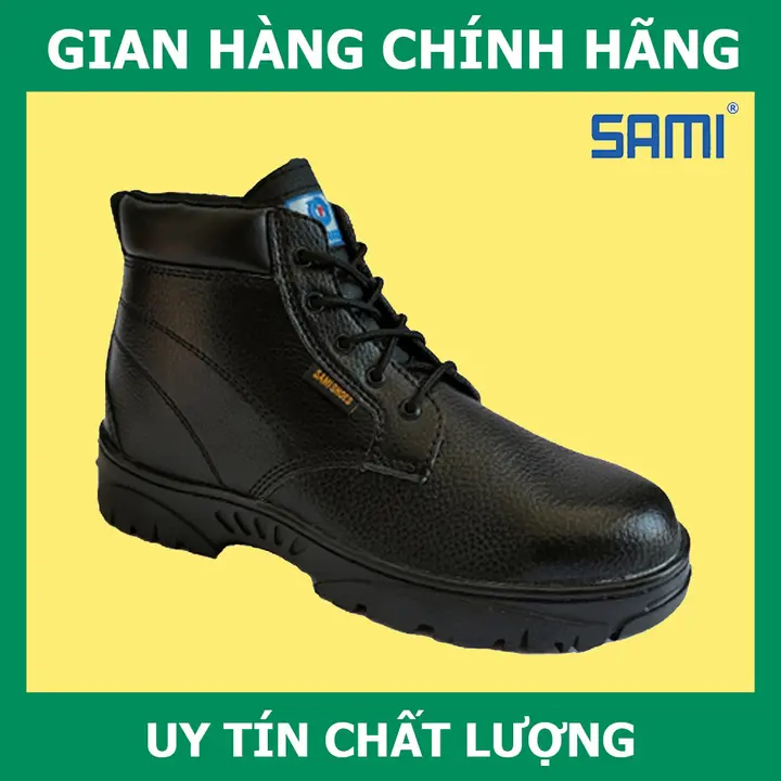 [Chính Hãng] Giày Bảo Hộ Sami 15CC Chống Thấm Nước, Chống Dập Ngón, Đế Thép Chống Đâm Xuyên