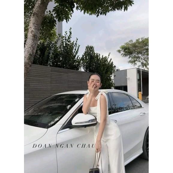 Jumpsuits dáng dài thắt dây chất Kate silk - For - Taffta - Tuyết mưa cho nữ - Women 2