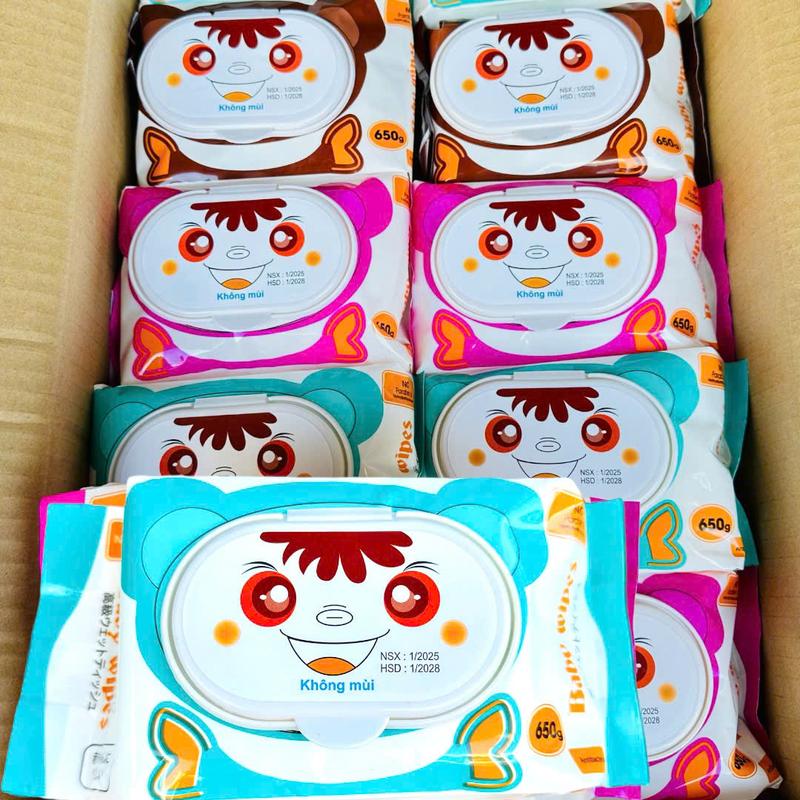 [ 300Gr ]  COMBO 10 Bịch Khăn Ướt BABY WIPES 300G 17*18 An Toàn Cho Bé