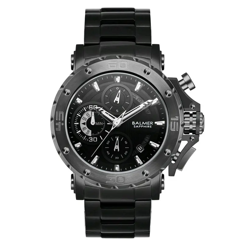 Jam Tangan Pria Balmer 7975 Chronograph Stainless Steel Original Quartz 3