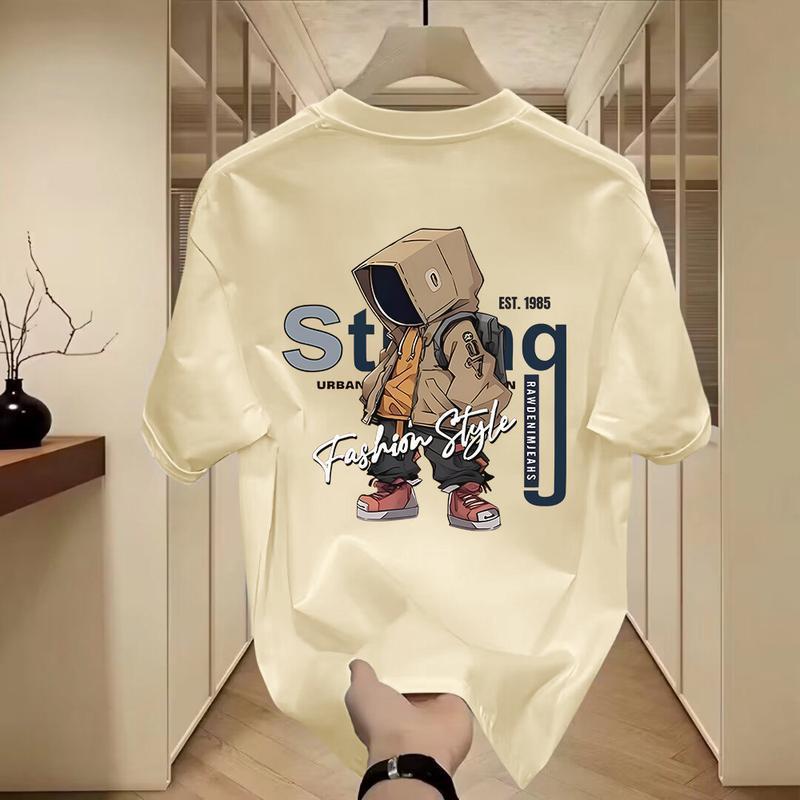 Áo Thun Tay Lỡ Đơn Giản Cá Tính Vui Nhộn, Áo Cổ Tròn Cho Nam Và Nữ Menswear