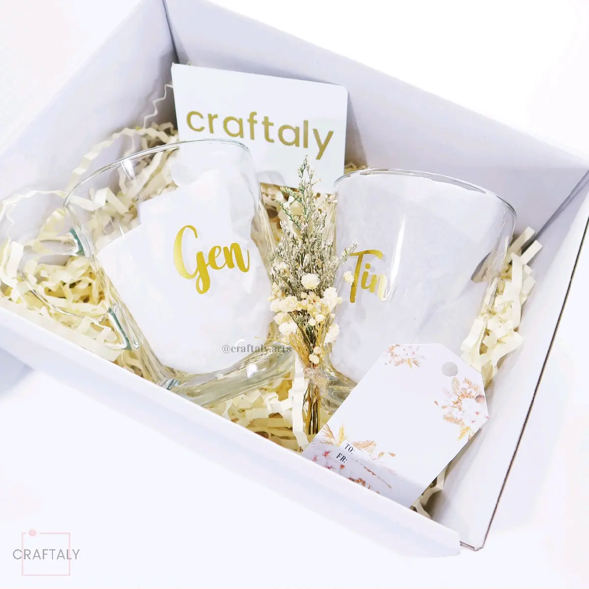 Craftaly Customized Clear Glass Mug *Pre-order