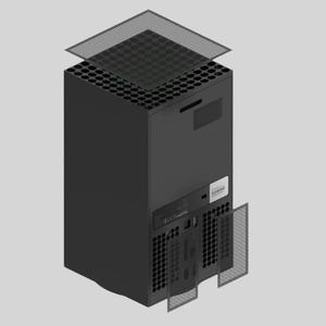 Anti Dust Filter Cover, Cooling Fan Dustproof Cover, Host Dustproof Net Rack, Thumbstick Grip Caps for Xbox Series X Accessories