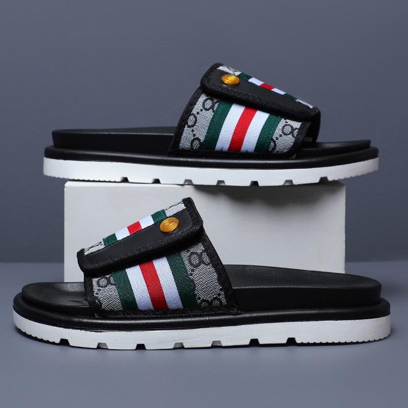 Dép lê quai ngang 2024, thời trang họa tiết thời trang, sang trọng LA199 from 40 nhỏ ai đi 39 đặt size 40 giúp shop nhé ^^ Nhung Slipper DéP Nam Jean Đế Bằng