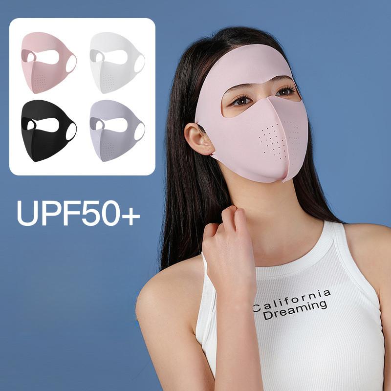 2025 new face kini full face sunscreen mask women's summer UV protection ice silk light breathable sunscreen mask 1