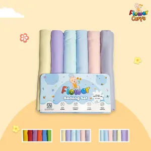 Flower Cart's Bedong Rainbow/Soft Pastel/Girl Edition 100x90 / 6 Pcs